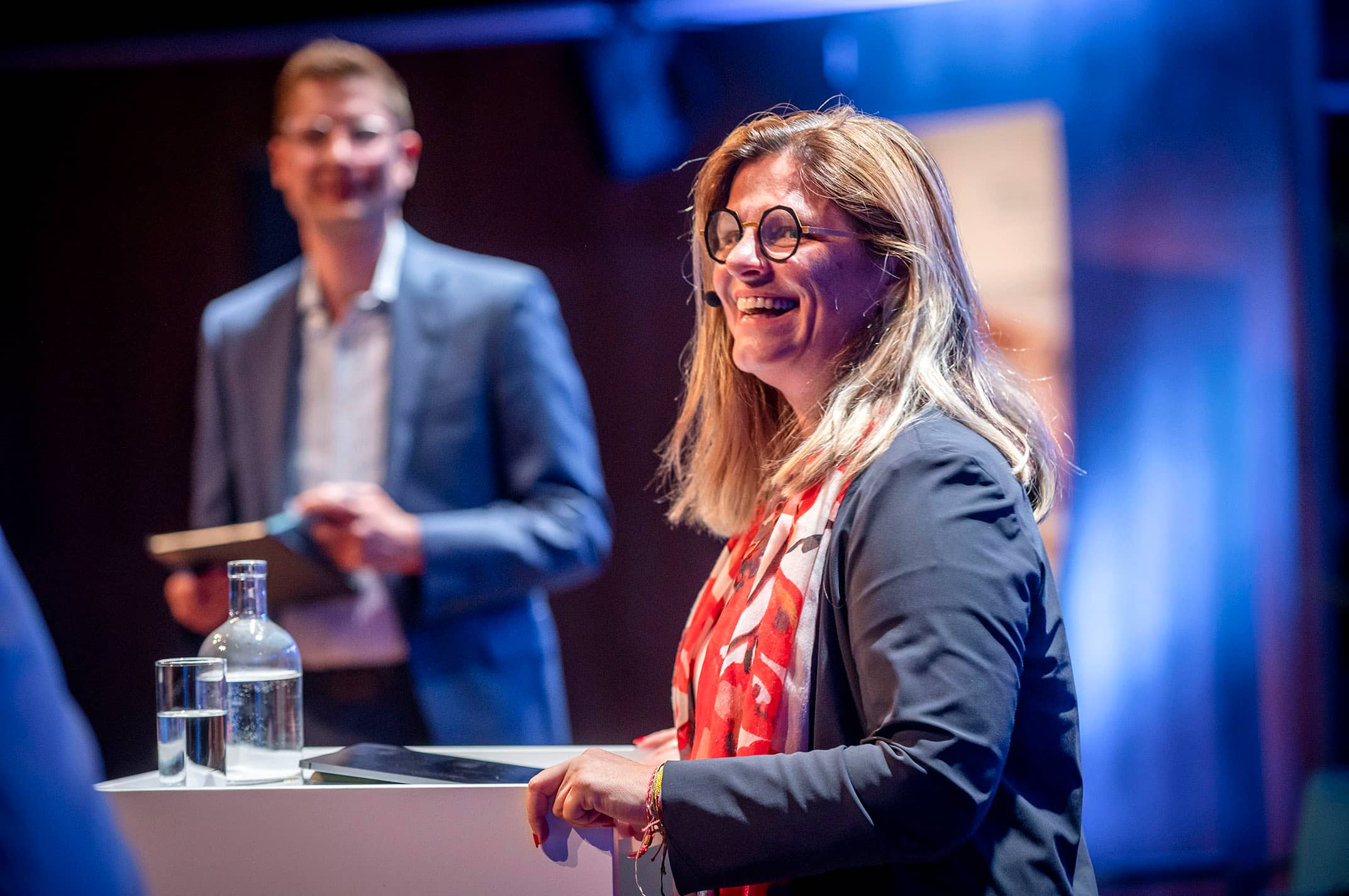 Zaide Frias (hoofd van de Digital Business Transformation Task Force van het Europees medicijnagentschap EMA) tijdens de CBG Collegedag 2024