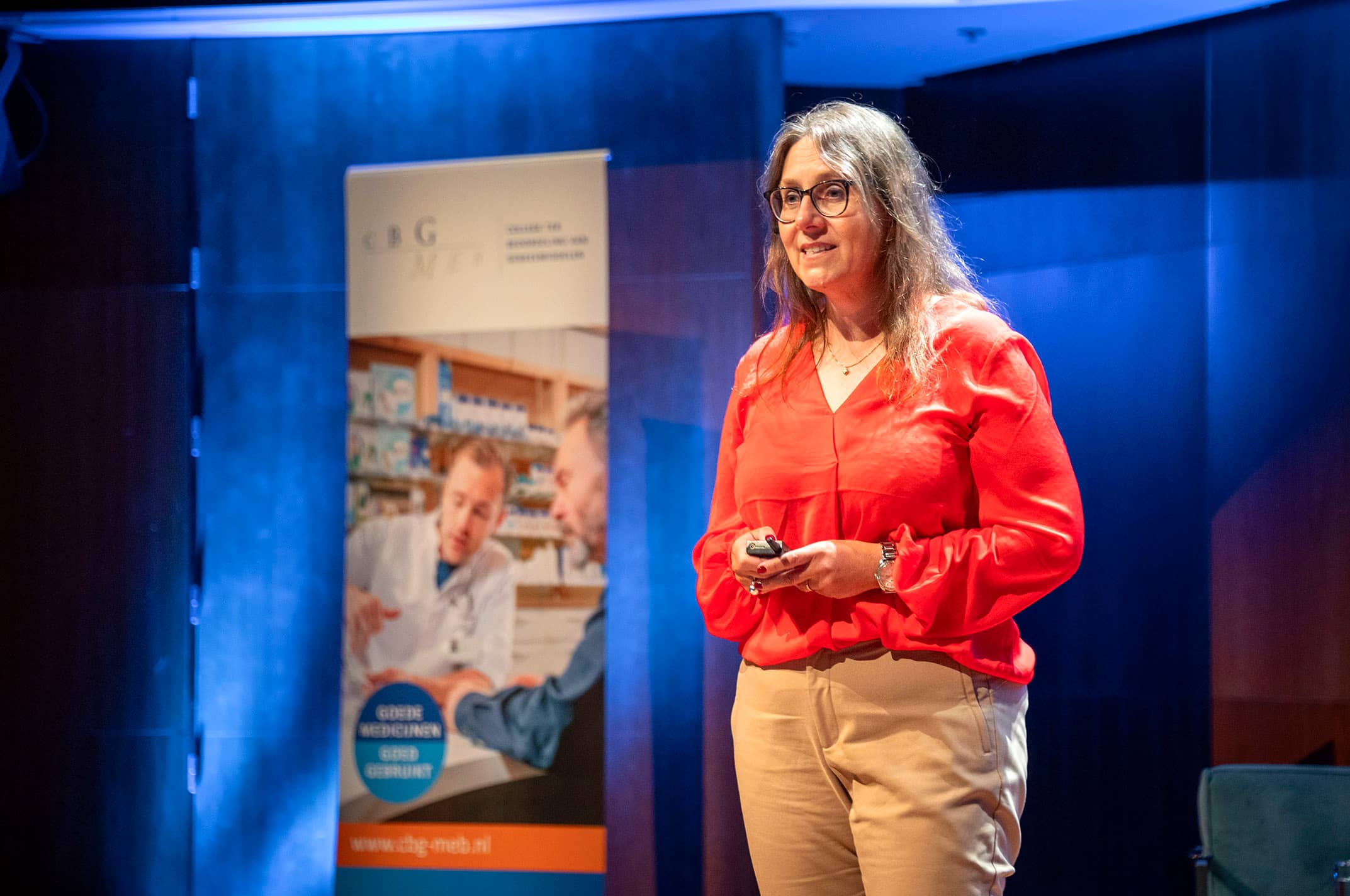 Kristine Sorensen tijdens de CBG Collegedag 2024