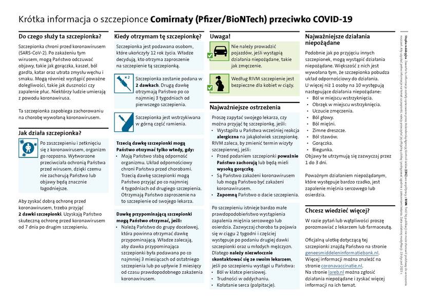 Vaccin in het kort: Comirnaty - Polish